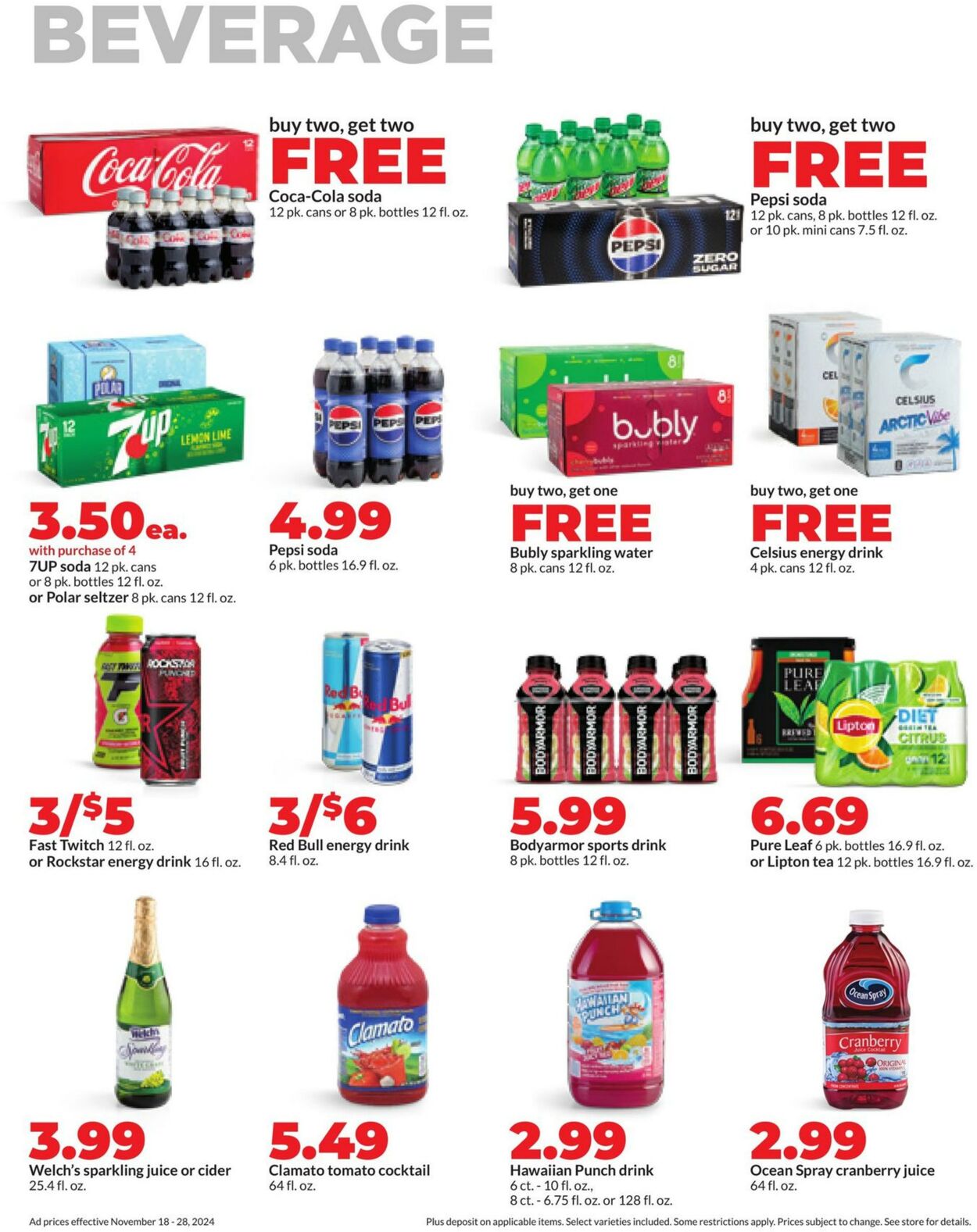 Weekly ad Hy-Vee 11/18/2024 - 11/28/2024