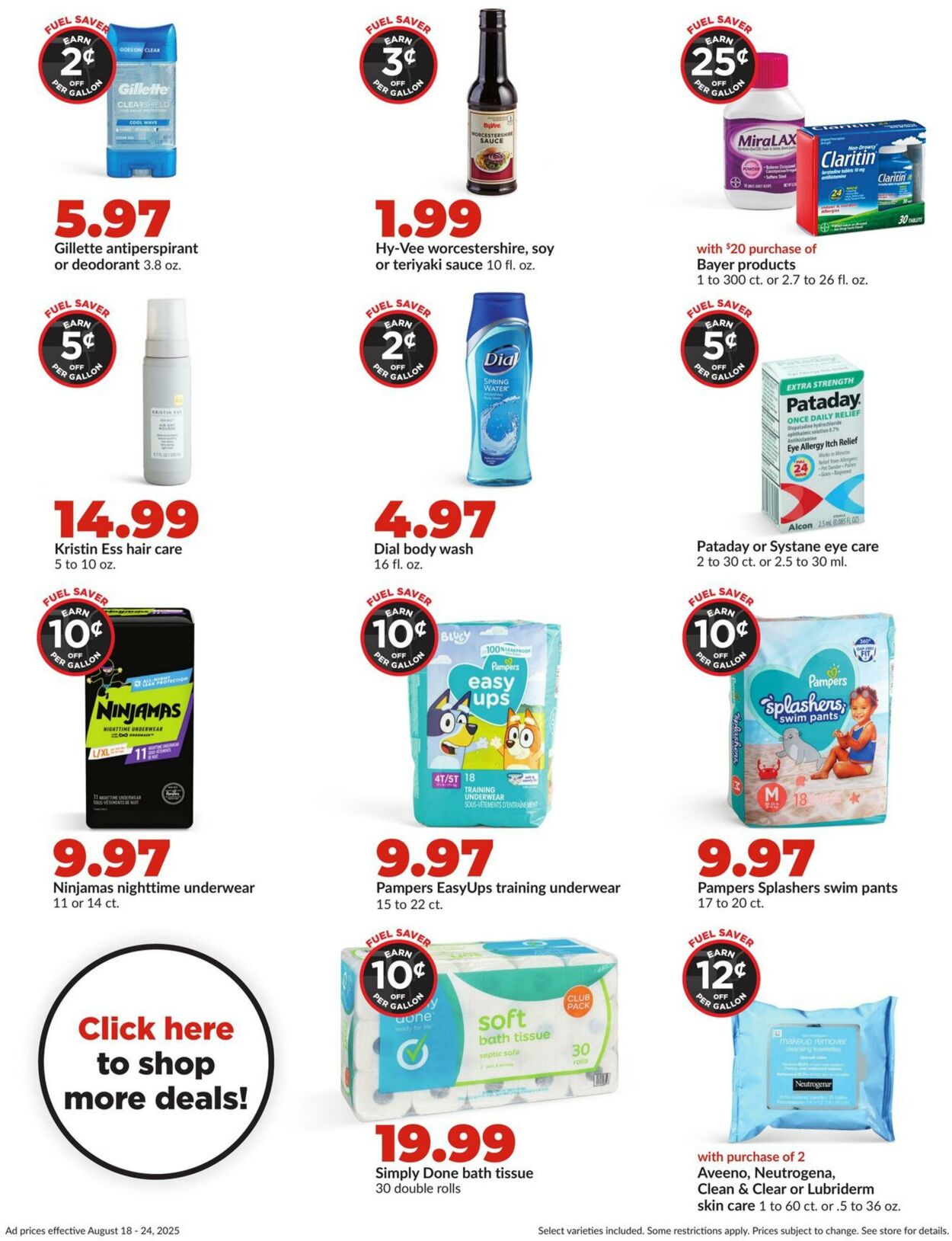 Weekly ad Hy-Vee 08/18/2025 - 08/24/2025
