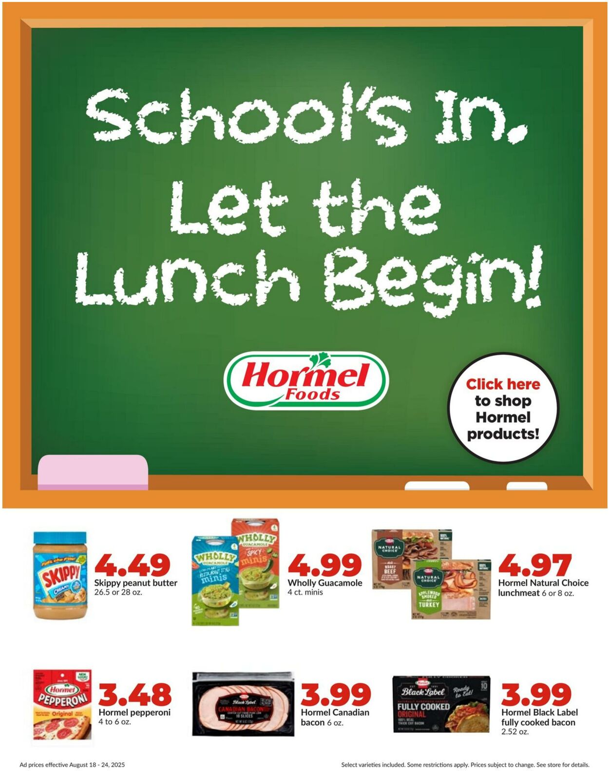 Weekly ad Hy-Vee 08/18/2025 - 08/24/2025