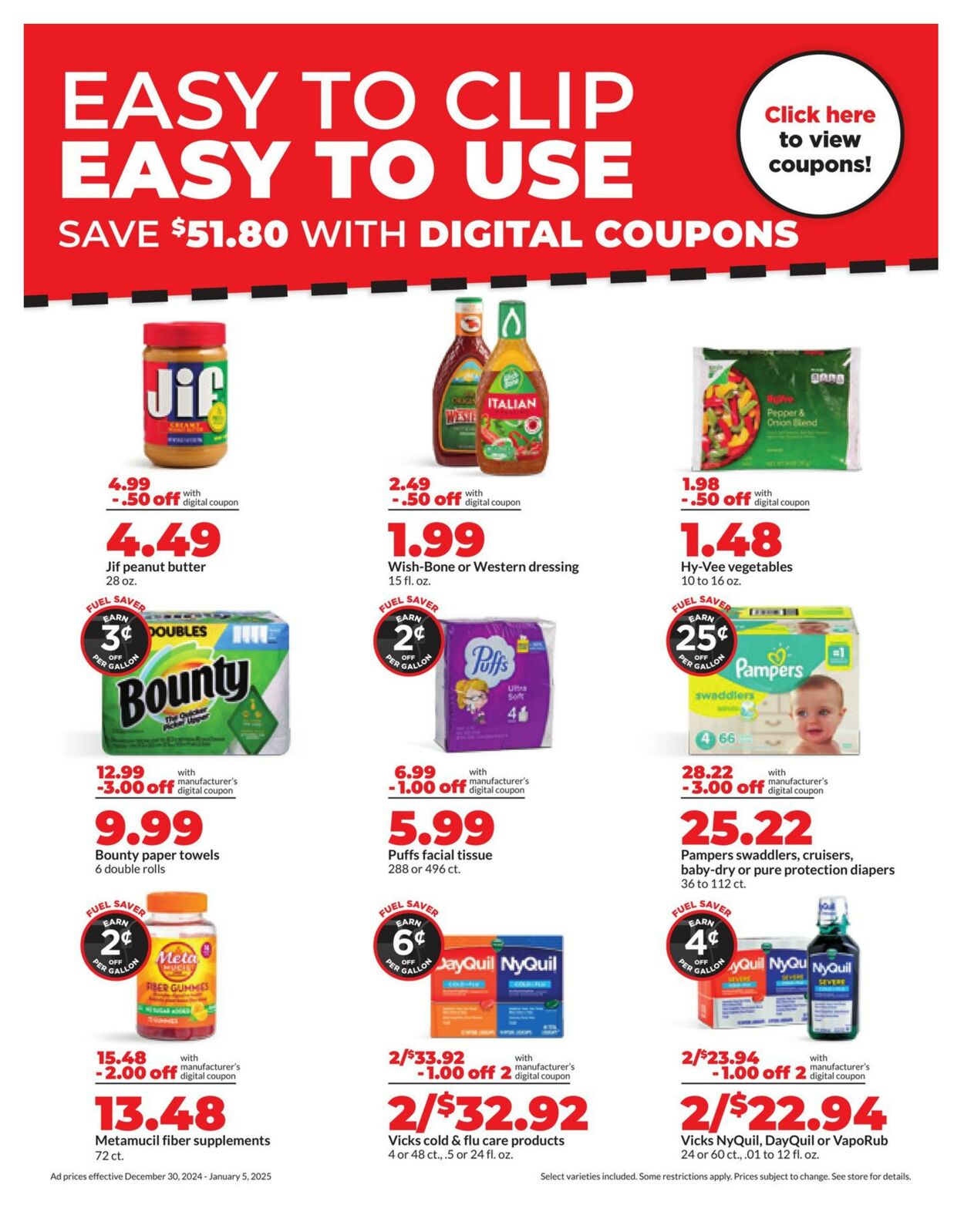 Weekly ad Hy-Vee 12/30/2024 - 01/07/2025