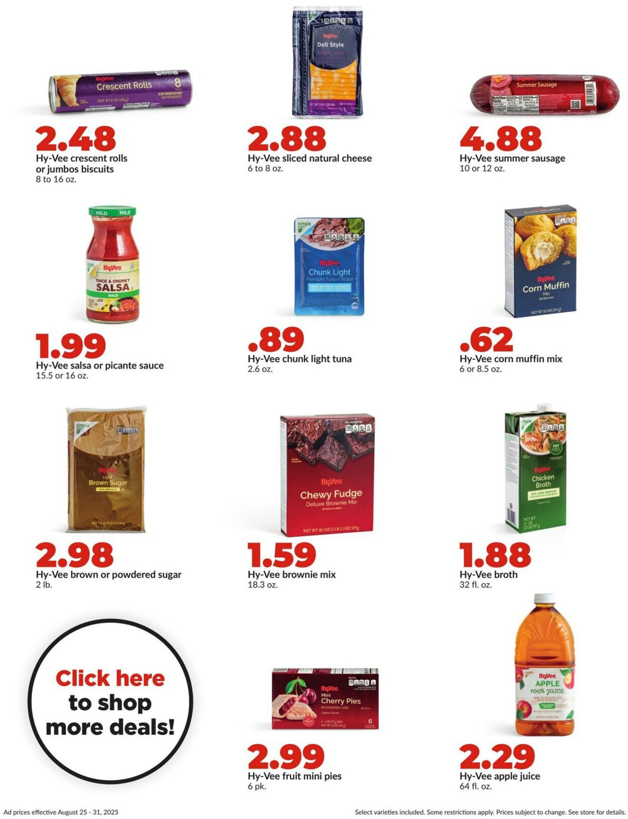 Weekly ad Hy-Vee 08/25/2025 - 08/31/2025