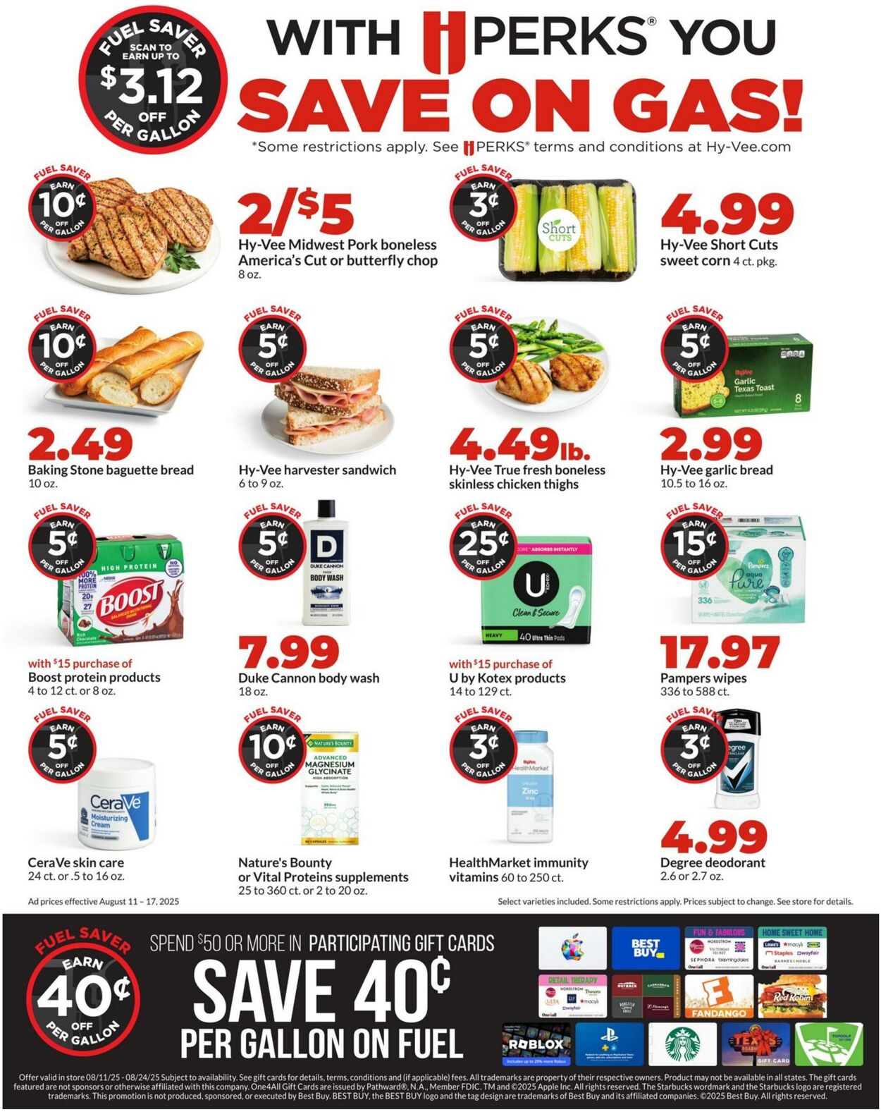 Weekly ad Hy-Vee 08/11/2025 - 08/17/2025