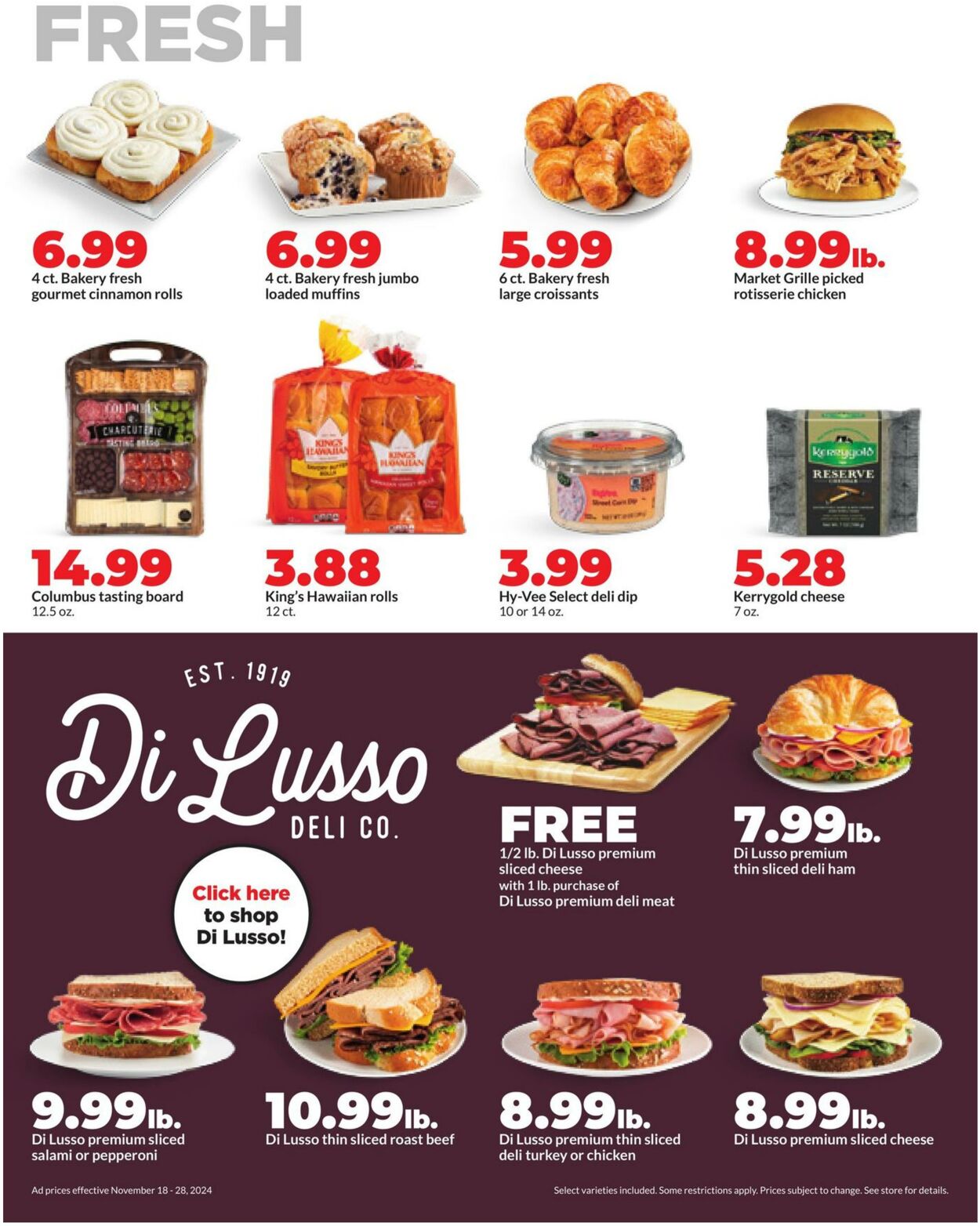 Weekly ad Hy-Vee 11/18/2024 - 11/28/2024