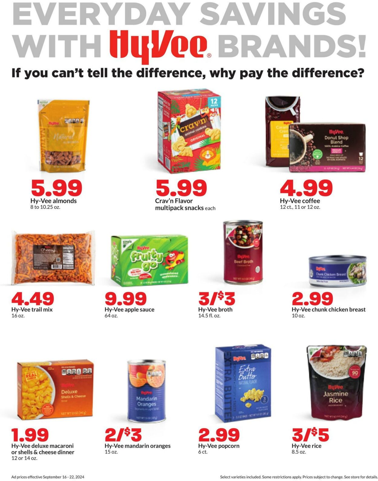 Weekly ad Hy-Vee 09/16/2024 - 09/22/2024