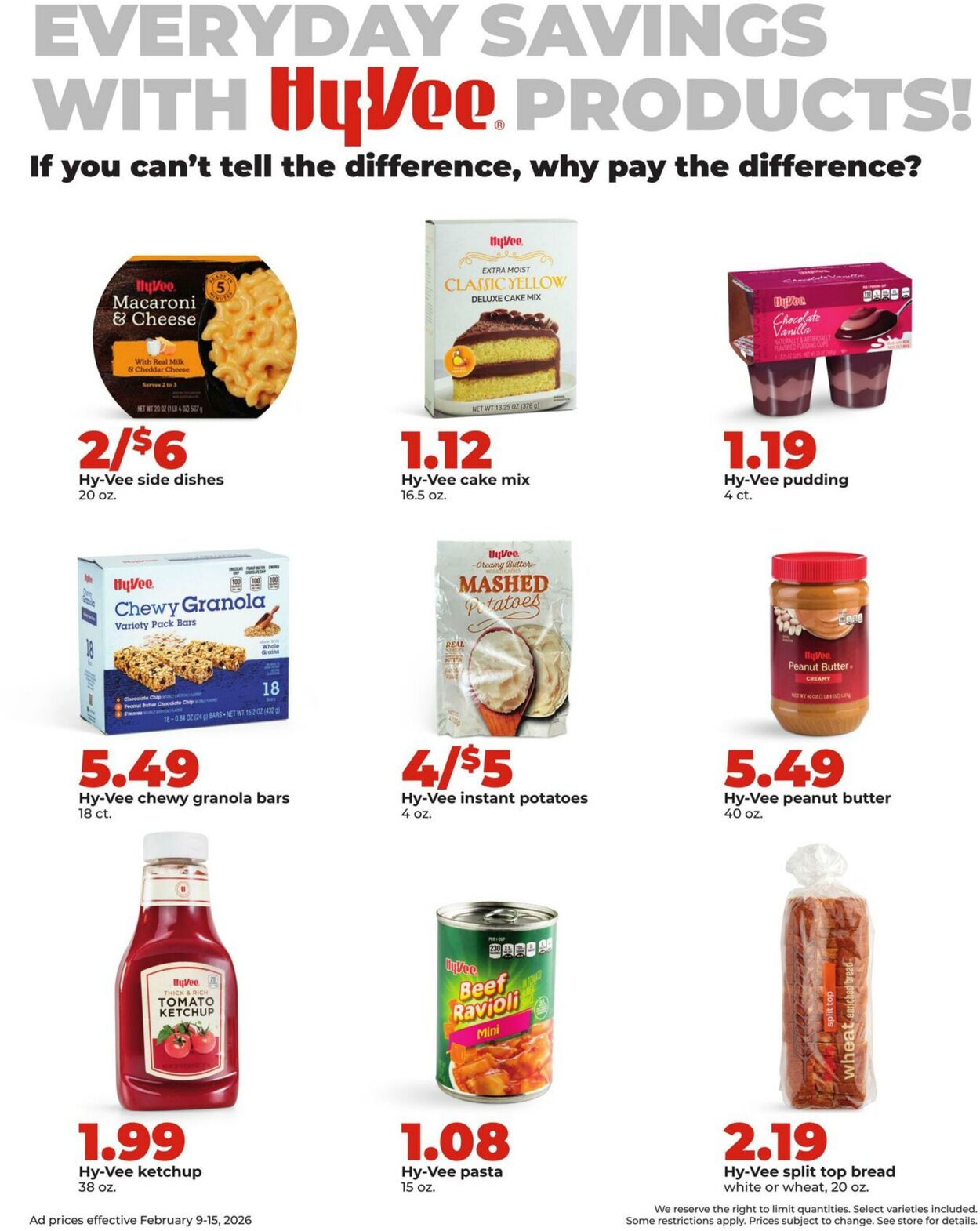 Weekly ad Hy-Vee 02/09/2026 - 02/15/2026