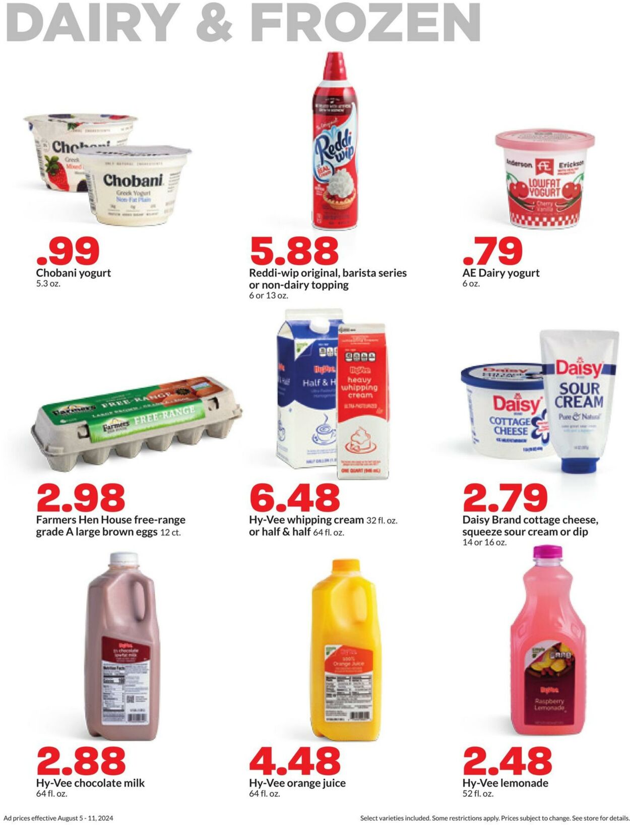 Weekly ad Hy-Vee 08/05/2024 - 08/11/2024