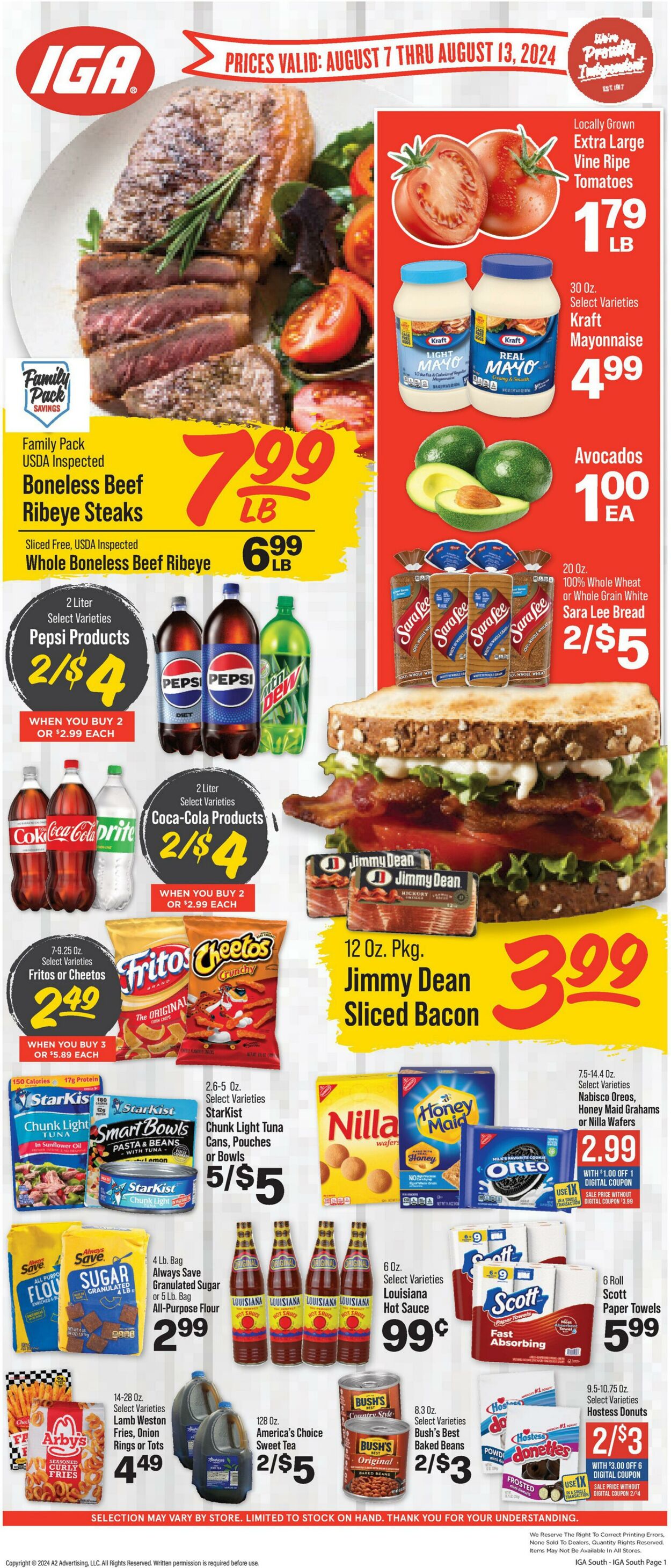 Weekly ad IGA 08/07/2024 - 08/13/2024