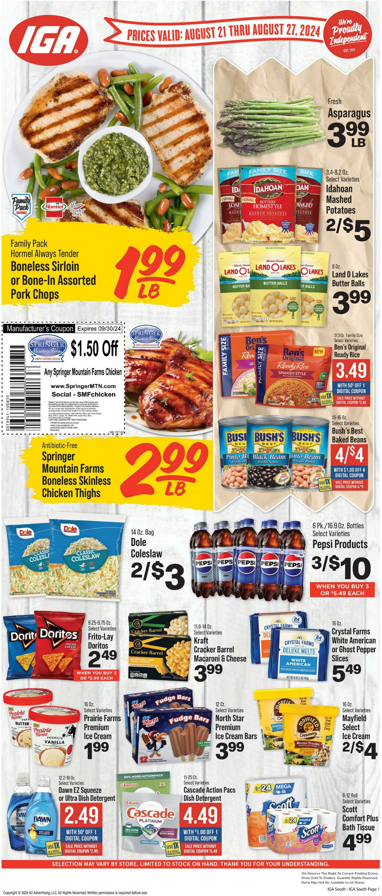 Weekly ad IGA 08/21/2024 - 08/27/2024