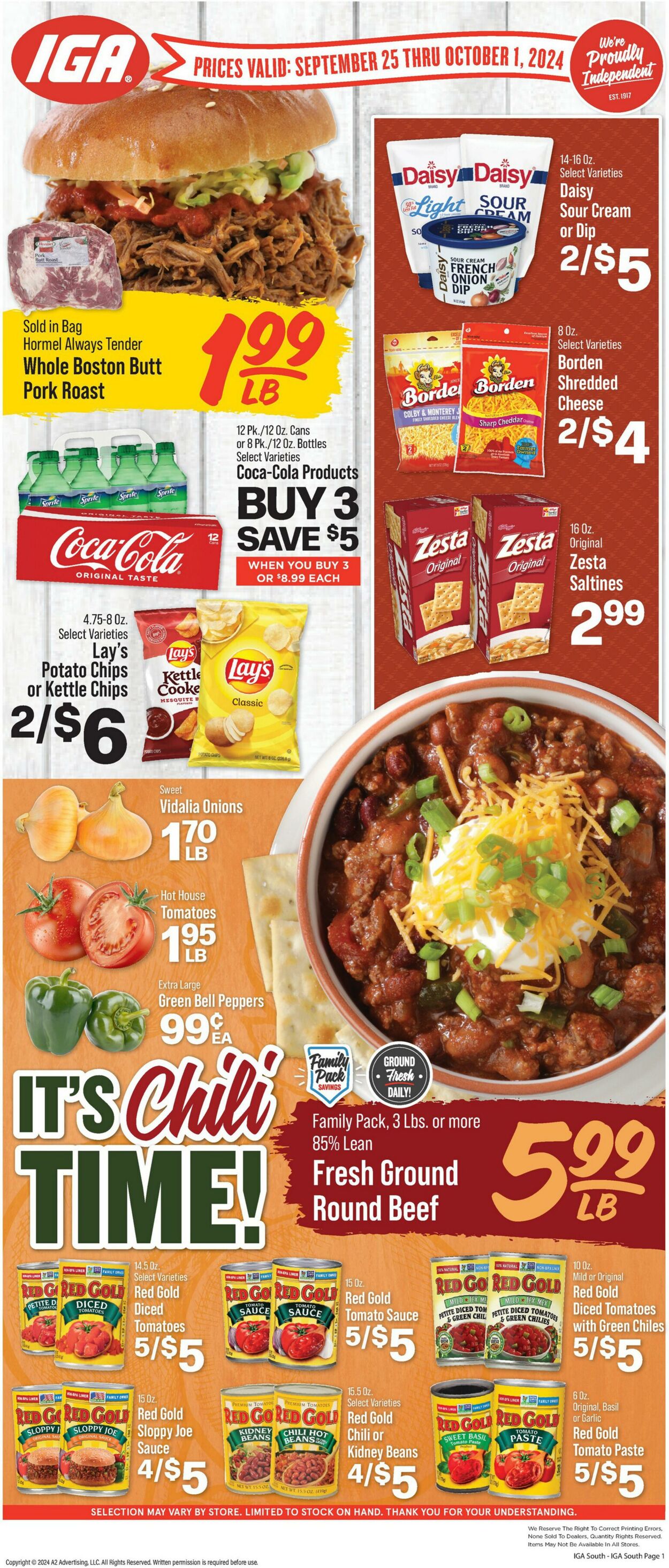 Weekly ad IGA 09/25/2024 - 10/01/2024