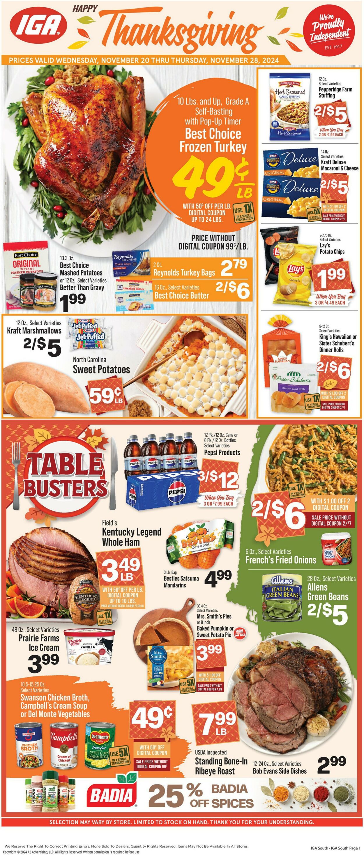 Weekly ad IGA 11/20/2024 - 11/28/2024