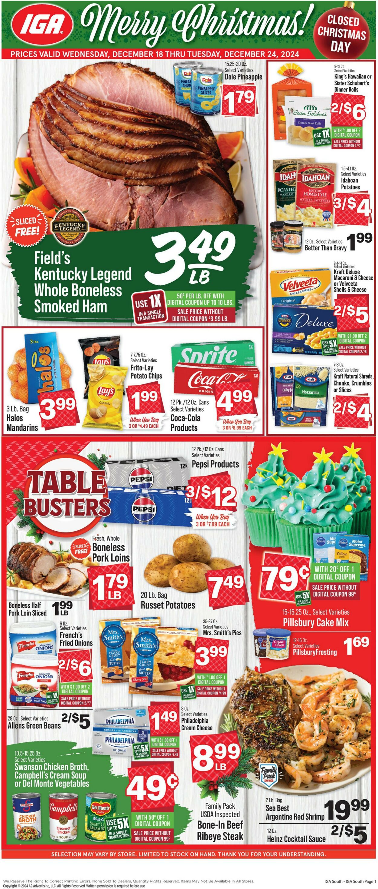 Weekly ad IGA 12/18/2024 - 12/25/2024