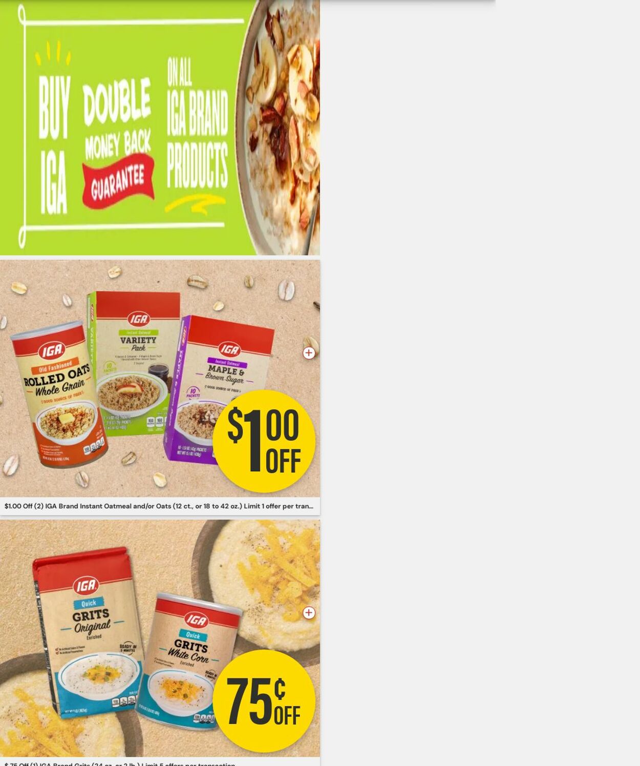 IGA Promotional weekly ads