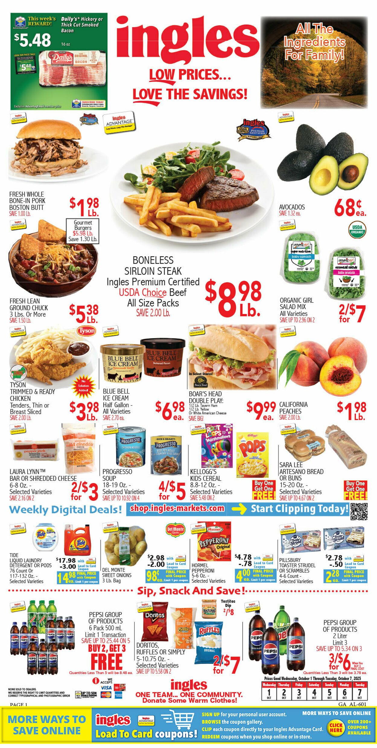Weekly ad Ingles 10/01/2025 - 10/07/2025