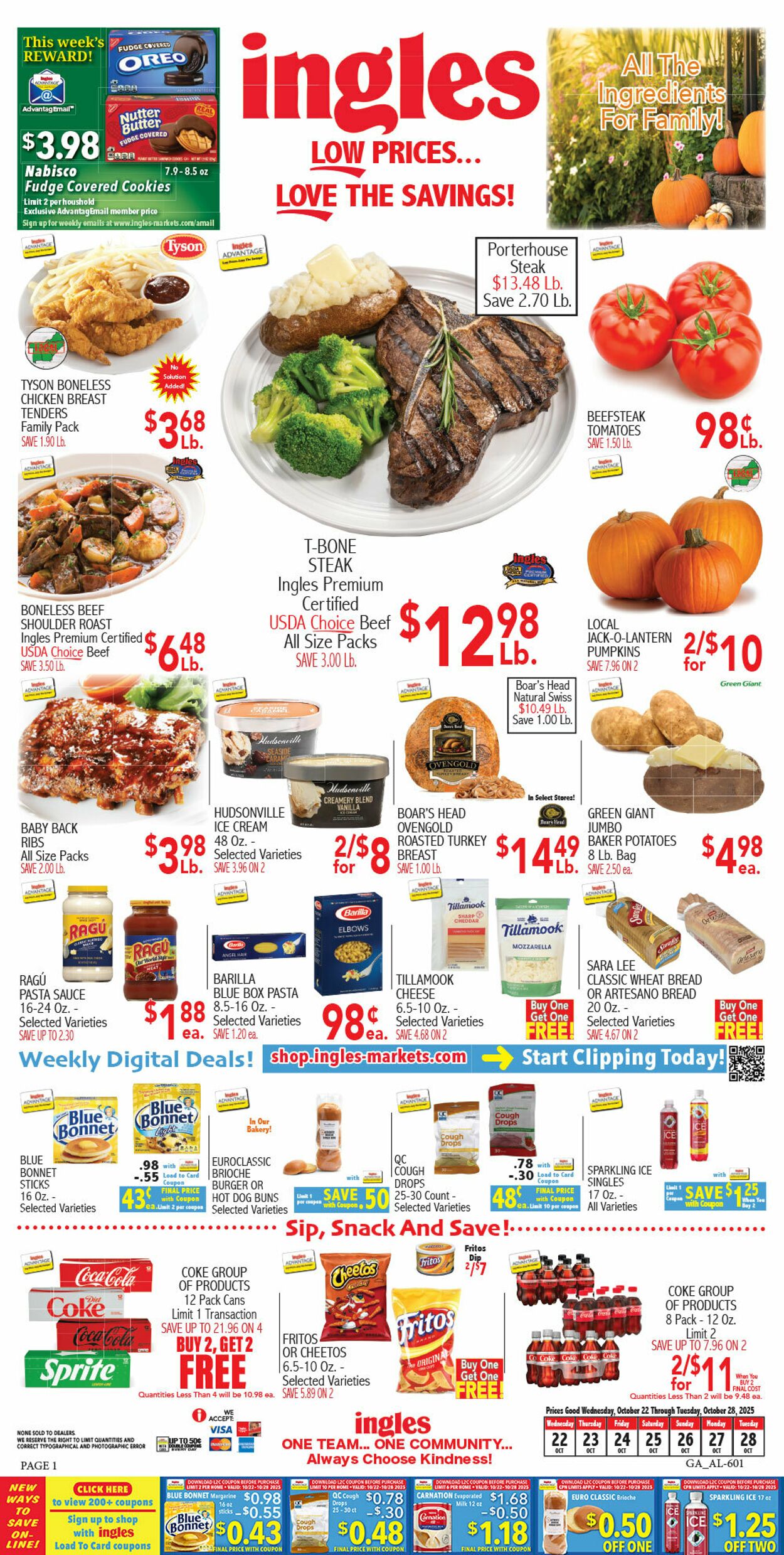 Weekly ad Ingles 10/22/2025 - 10/28/2025