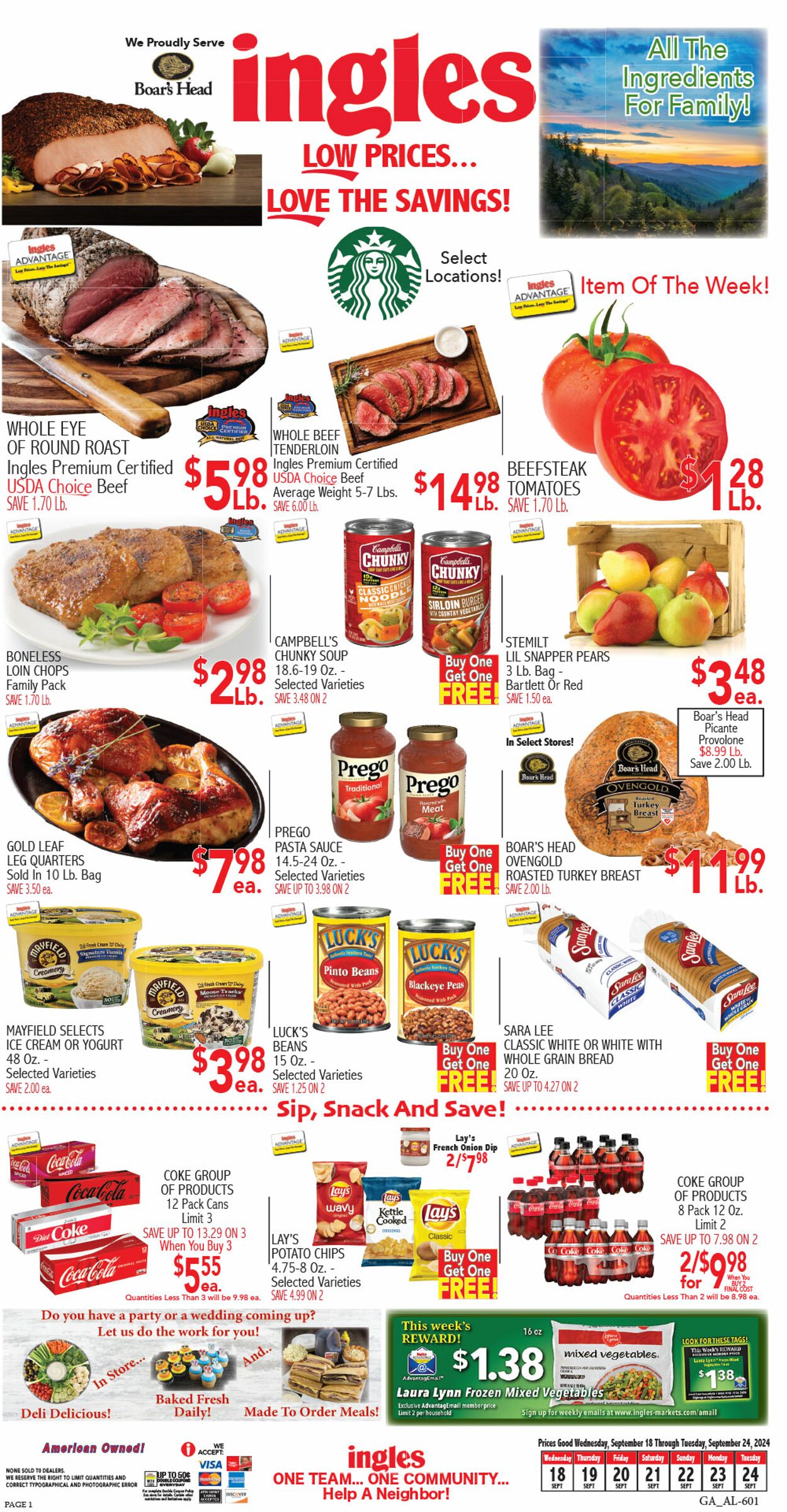 Weekly ad Ingles 09/18/2024 - 09/24/2024