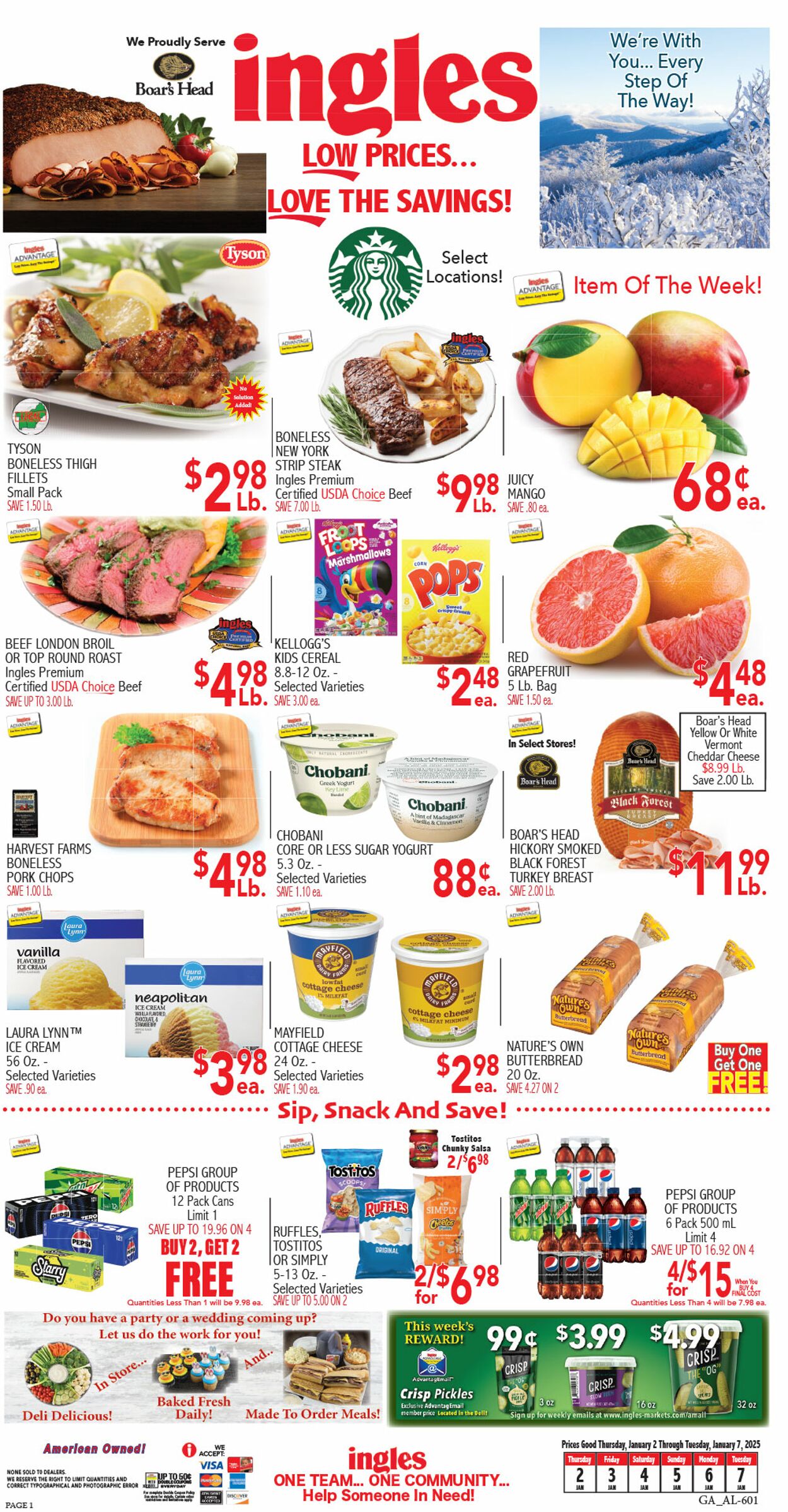 Weekly ad Ingles 01/01/2025 - 01/07/2025