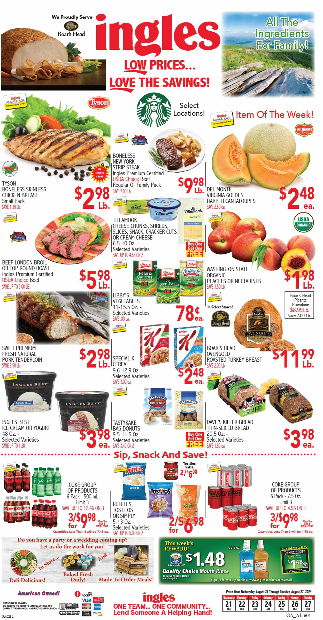 Weekly ad Ingles 08/21/2024 - 08/27/2024