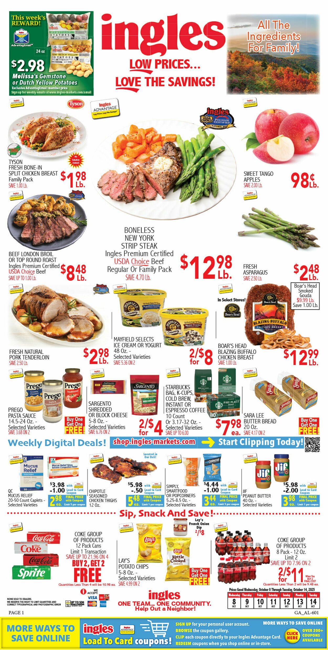 Weekly ad Ingles 10/08/2025 - 10/14/2025