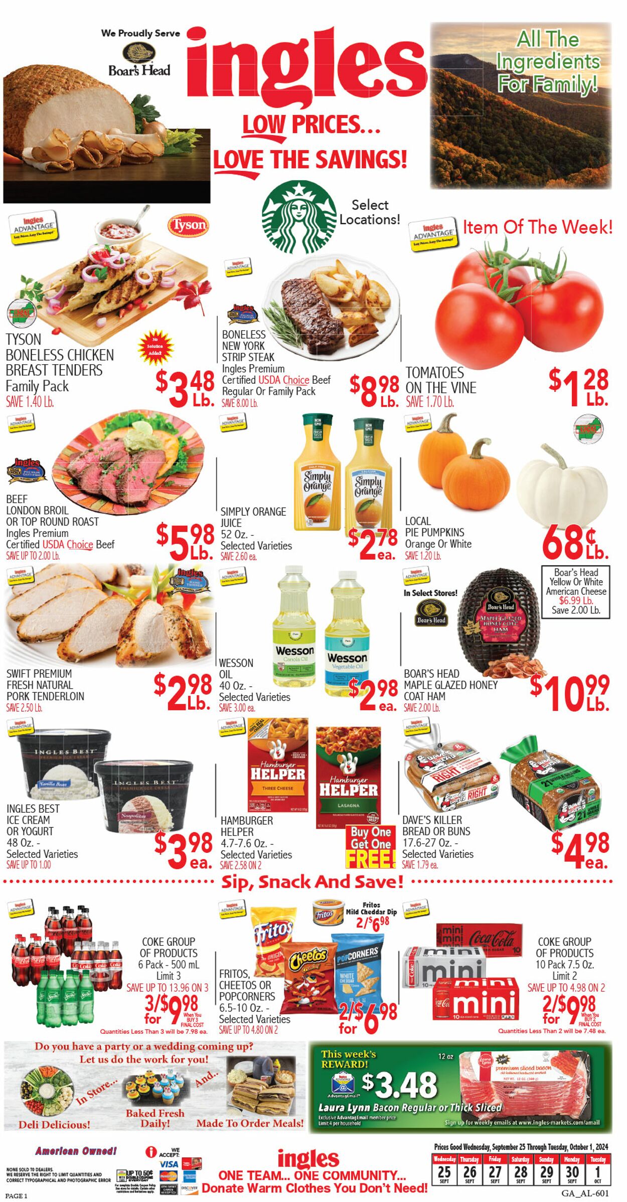 Weekly ad Ingles 09/25/2024 - 10/01/2024