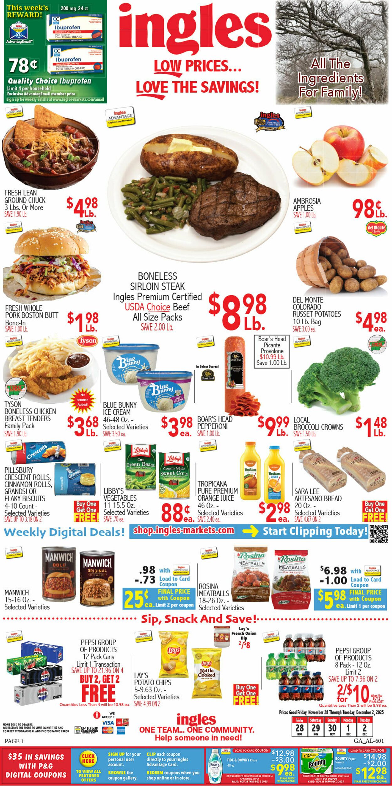 Weekly ad Ingles 11/28/2025 - 12/02/2025