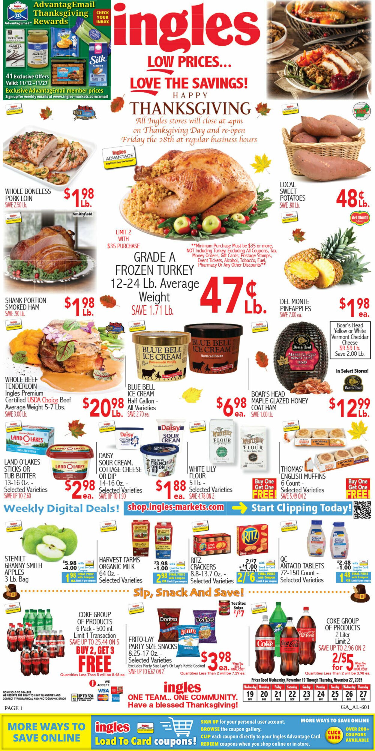 Weekly ad Ingles 11/19/2025 - 11/27/2025