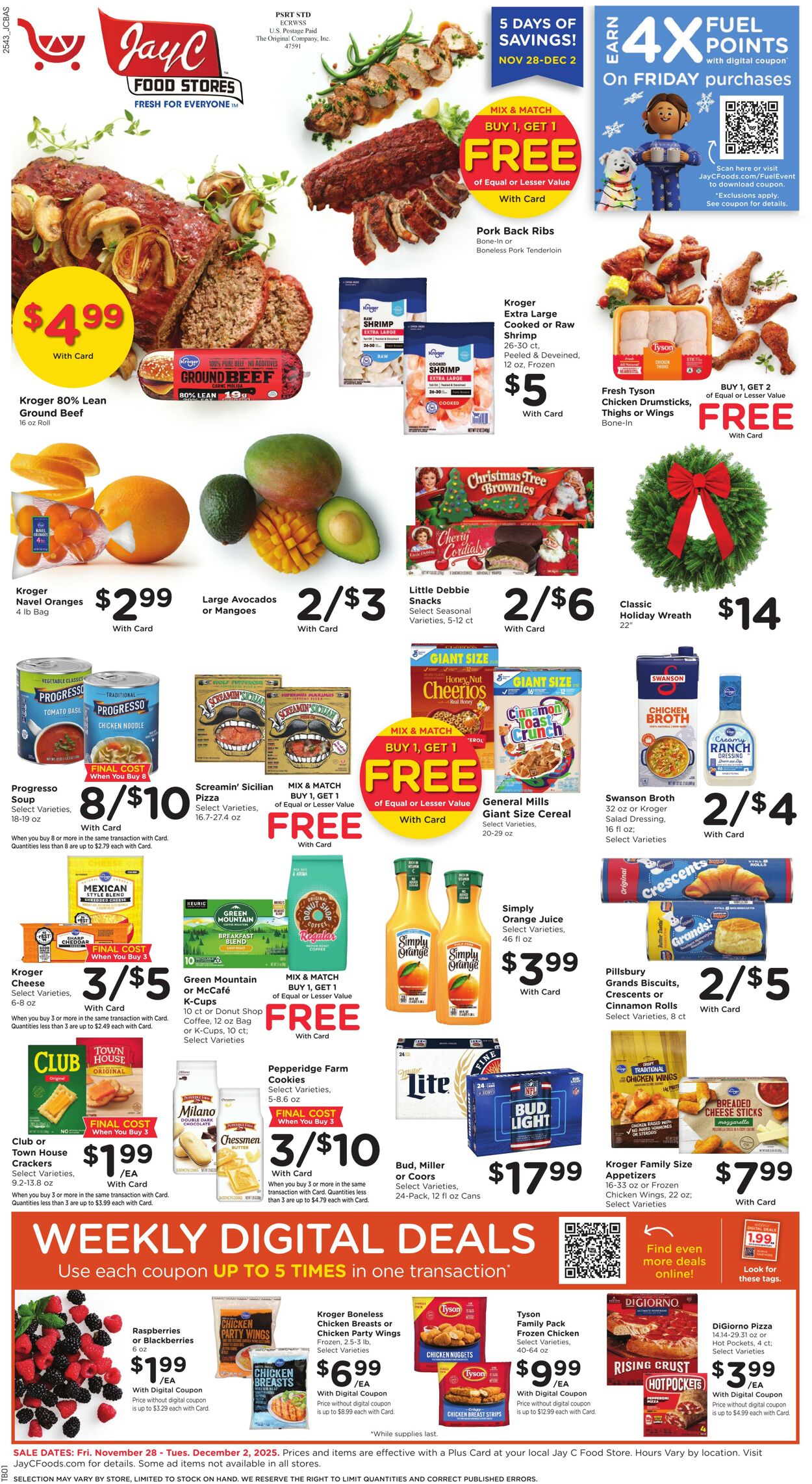 Weekly ad JayC Food Stores 11/28/2025 - 12/02/2025