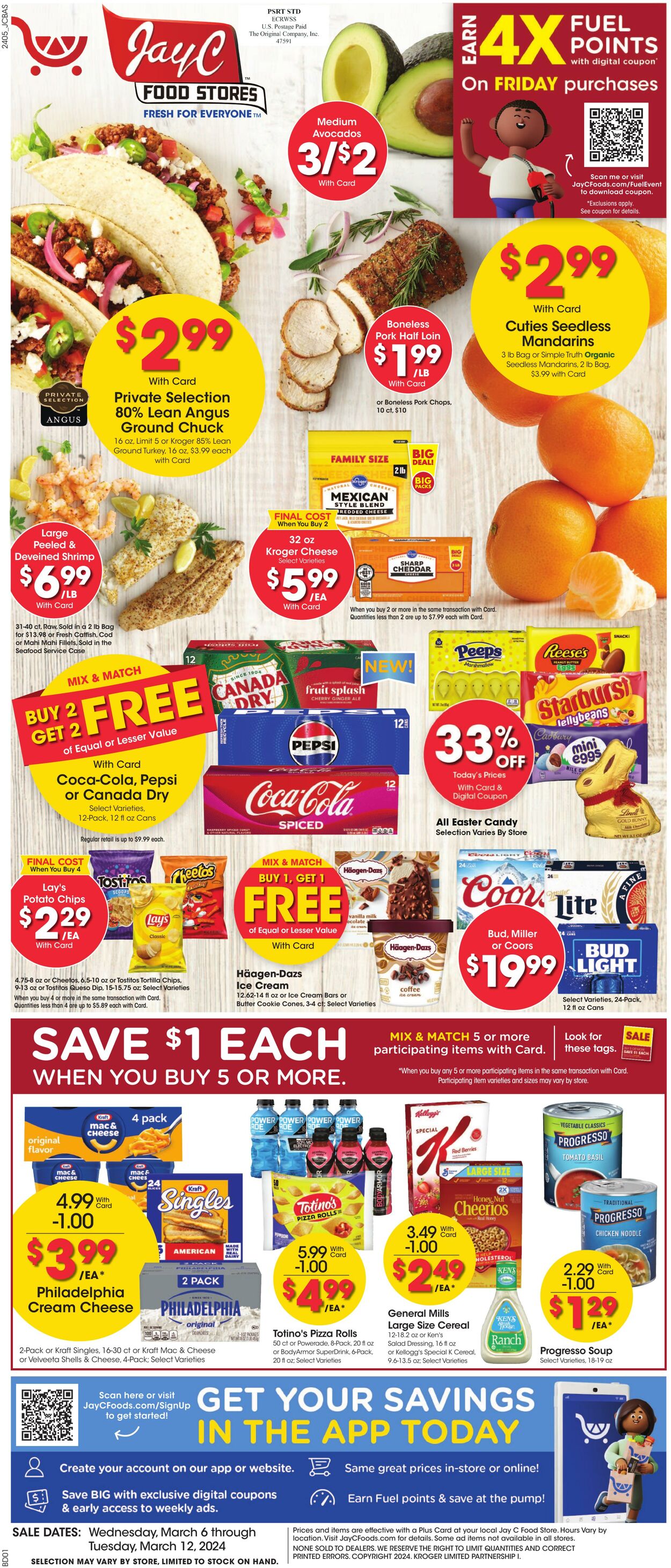 Weekly ad JayC Food Stores 03/06/2024 - 03/12/2024