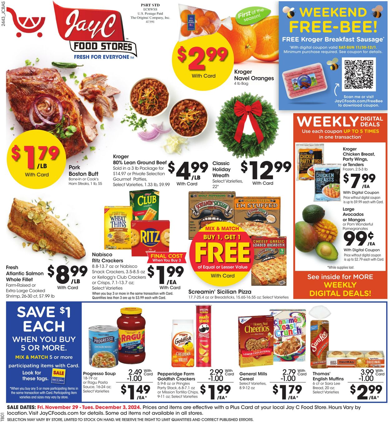 Weekly ad JayC Food Stores 11/29/2024 - 12/03/2024