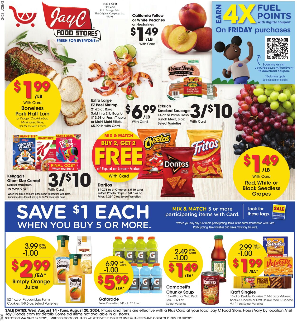 Weekly ad JayC Food Stores 08/14/2024 - 08/20/2024