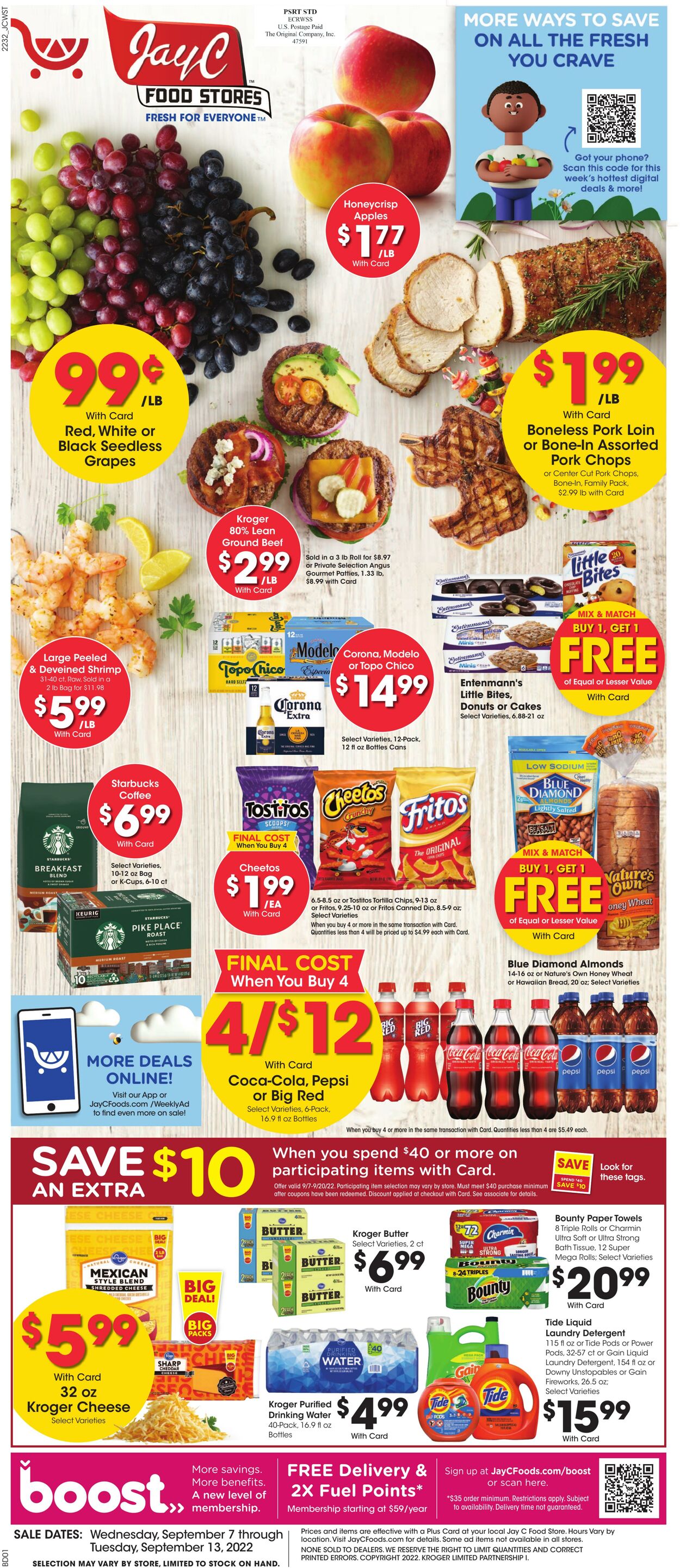 Weekly ad JayC Food Stores 09/07/2022 - 09/13/2022