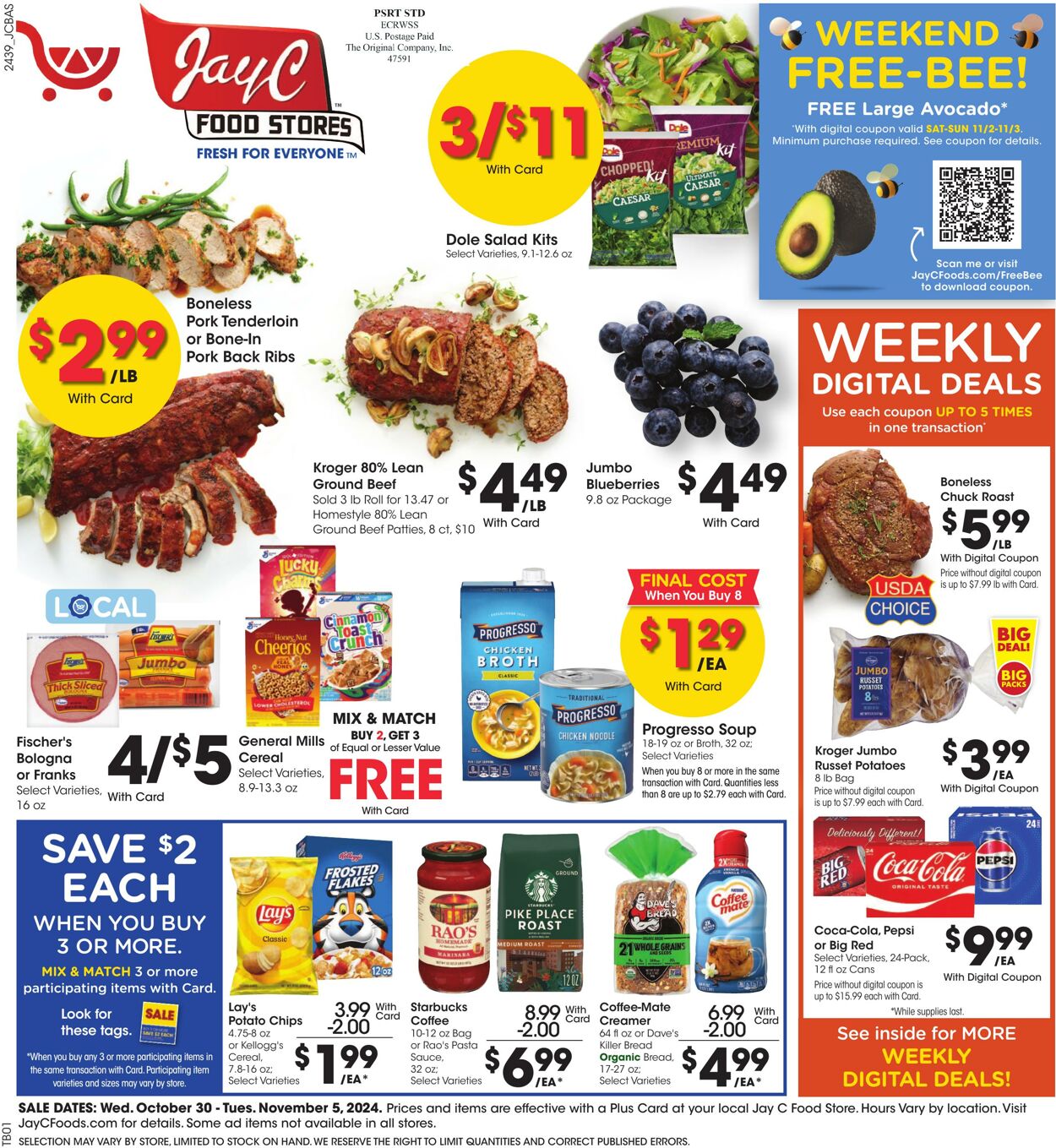 Weekly ad JayC Food Stores 10/30/2024 - 11/05/2024