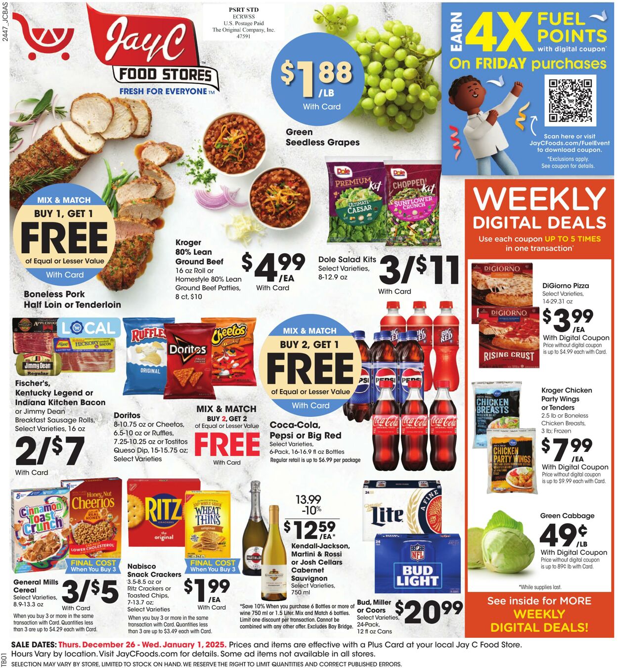 Weekly ad JayC Food Stores 12/26/2024 - 01/01/2025