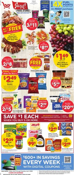 Weekly ad JayC Food Stores 06/26/2024 - 07/04/2024