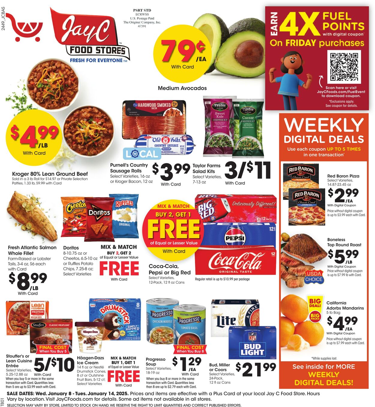 Weekly ad JayC Food Stores 01/08/2025 - 01/14/2025