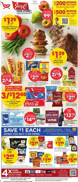 Weekly ad JayC Food Stores 08/24/2022-08/30/2022