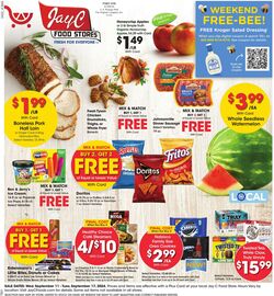 Weekly ad JayC Food Stores 07/31/2024 - 08/06/2024