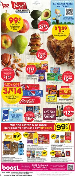 Weekly ad JayC Food Stores 09/21/2022-09/27/2022