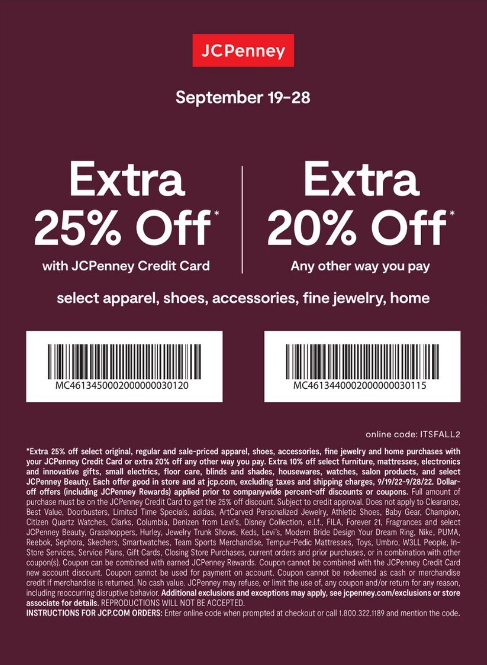 Weekly ad JC Penney 09/19/2022 - 09/28/2022