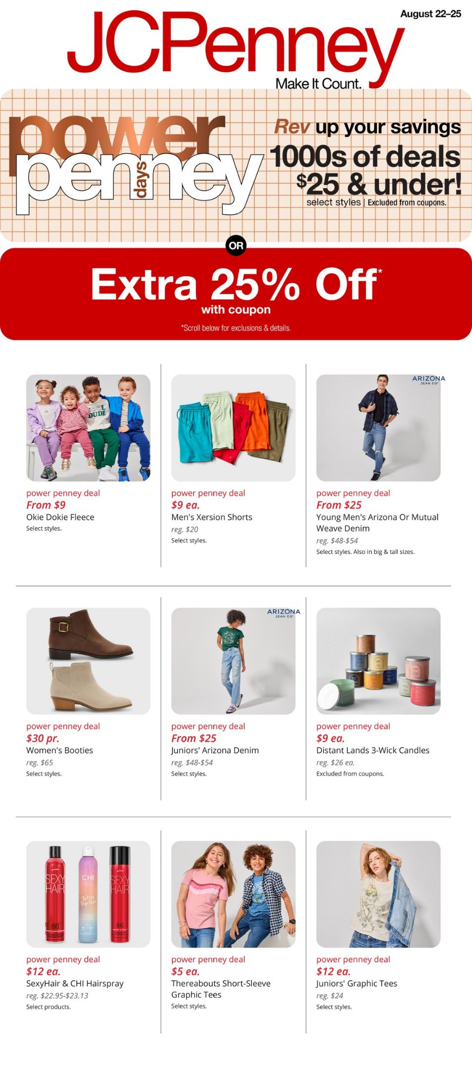 Weekly ad JC Penney 08/22/2024 - 08/25/2024