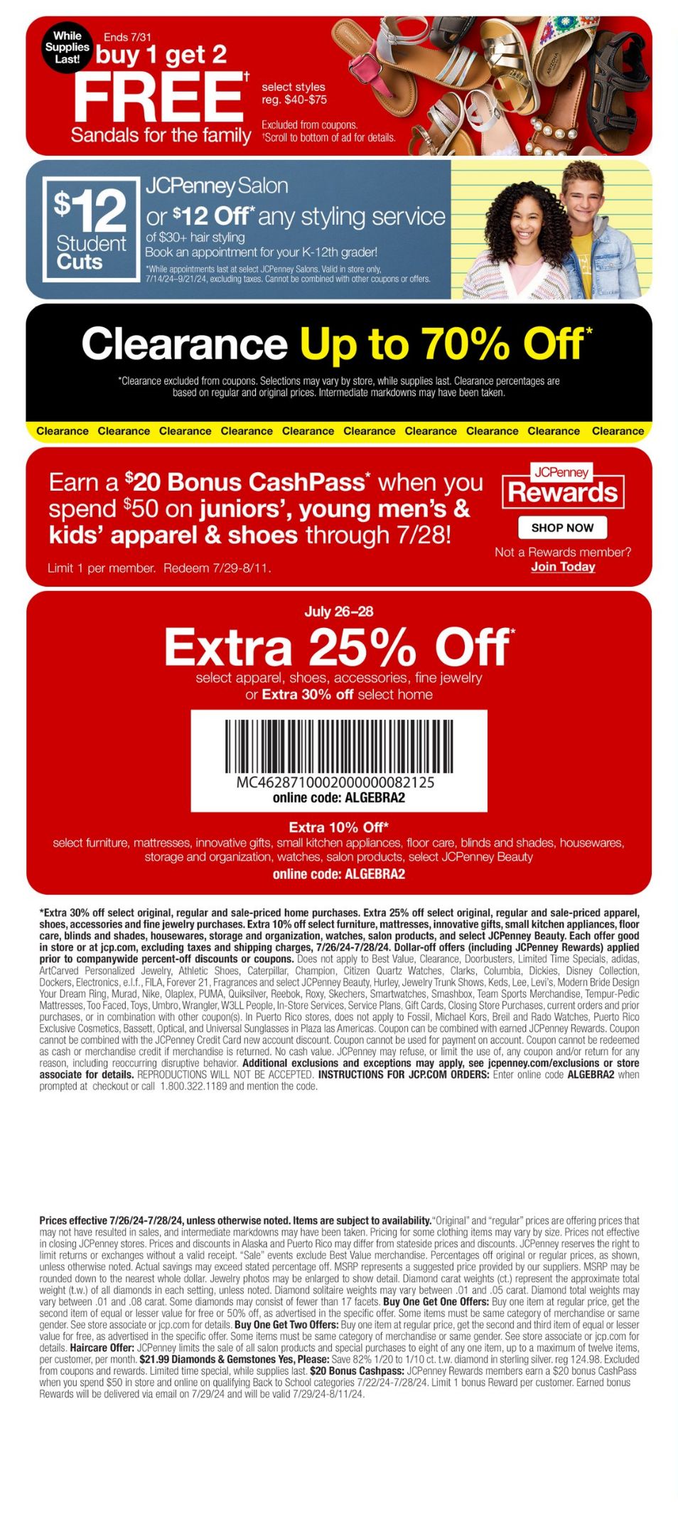 Weekly ad JC Penney 07/26/2024 - 07/28/2024