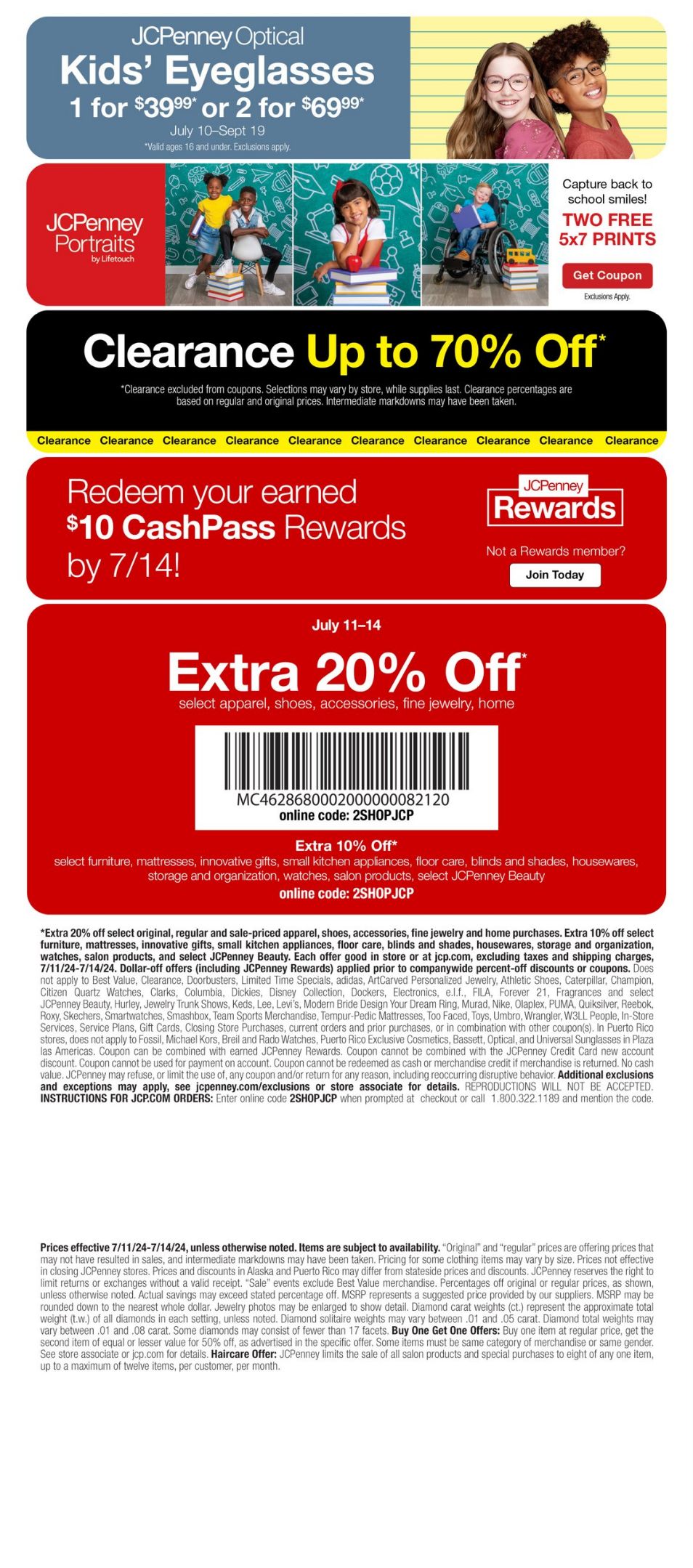 Weekly ad JC Penney 07/11/2024 - 07/14/2024