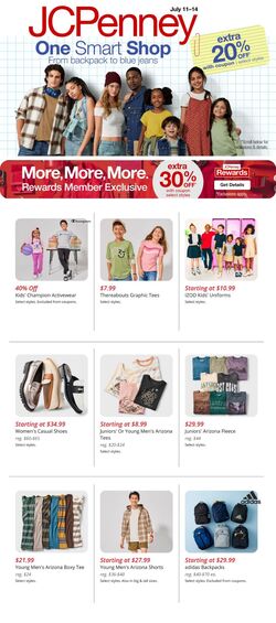 Weekly ad JC Penney 07/11/2024 - 07/14/2024