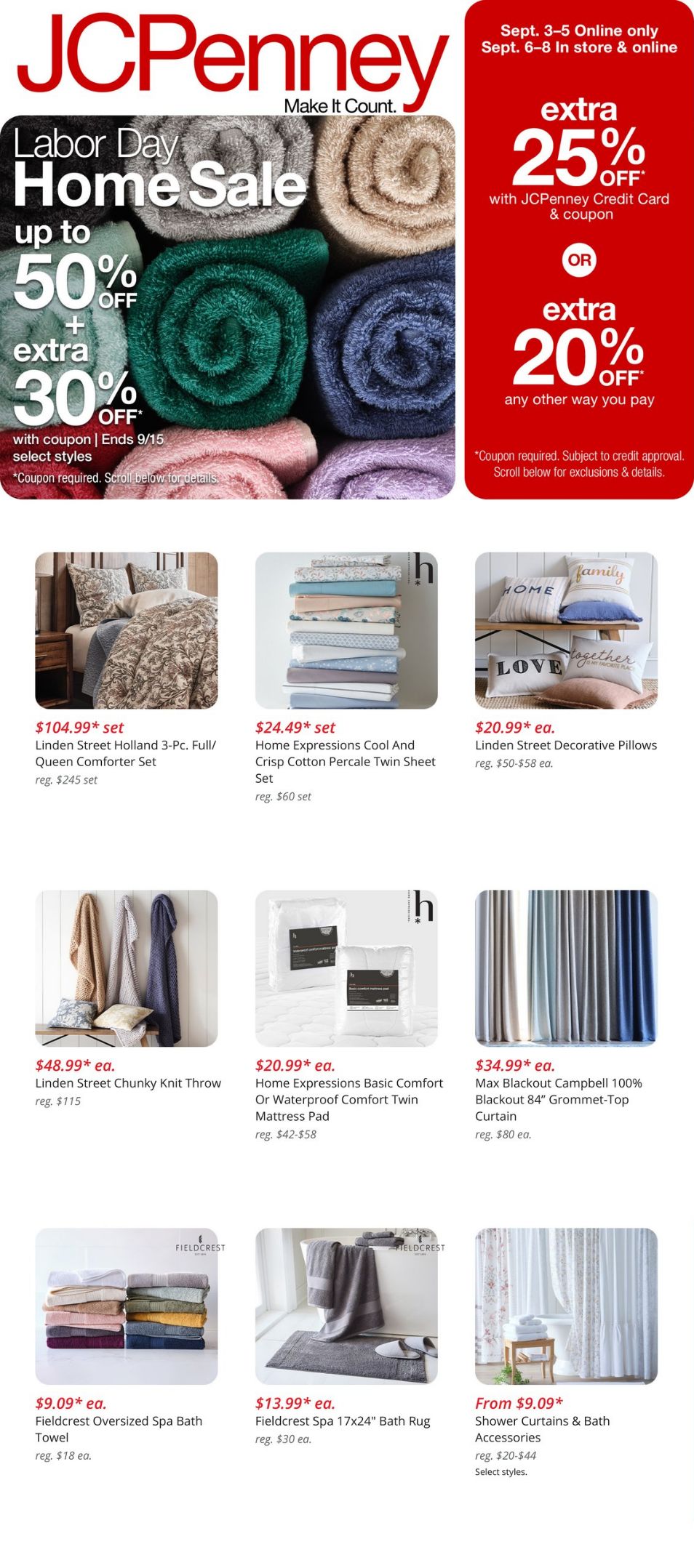 Weekly ad JC Penney 09/03/2024 - 09/08/2024