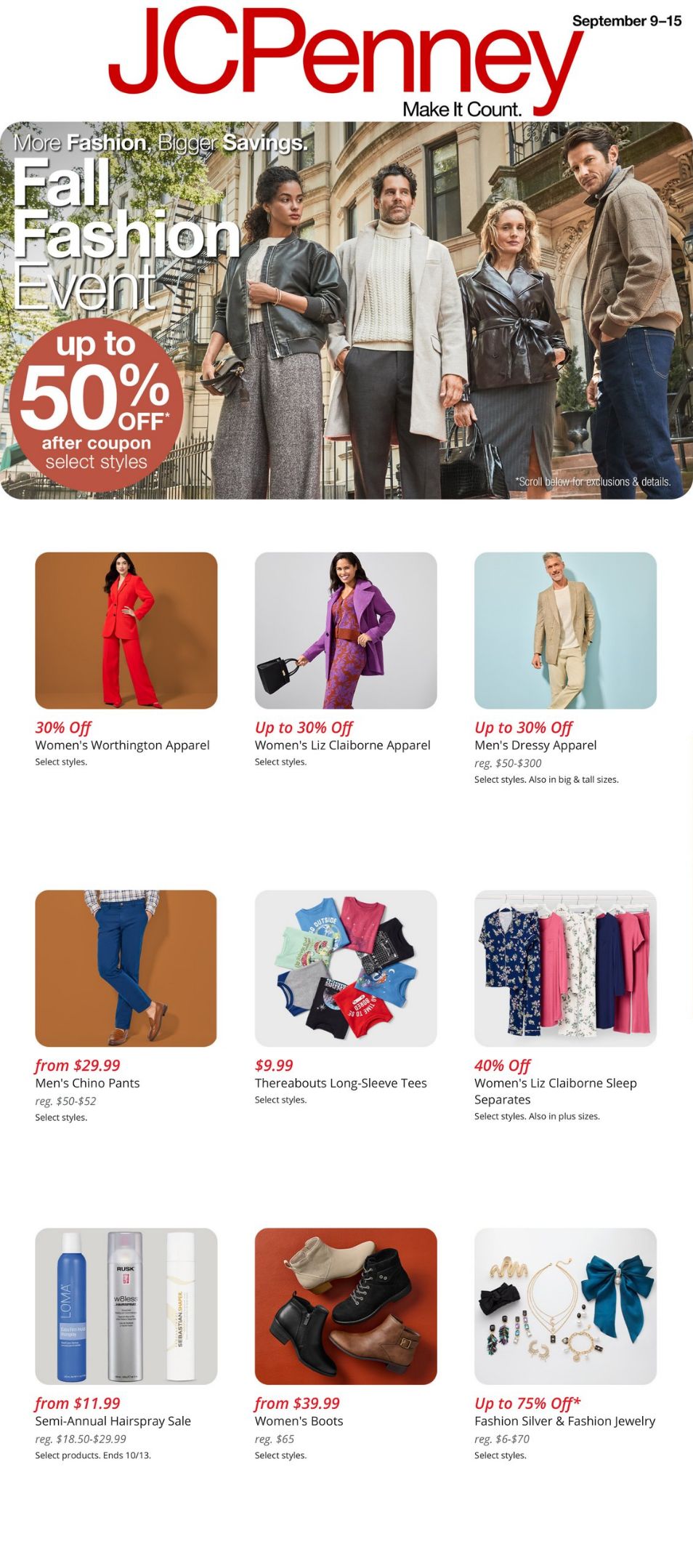 Weekly ad JC Penney 09/09/2024 - 09/15/2024