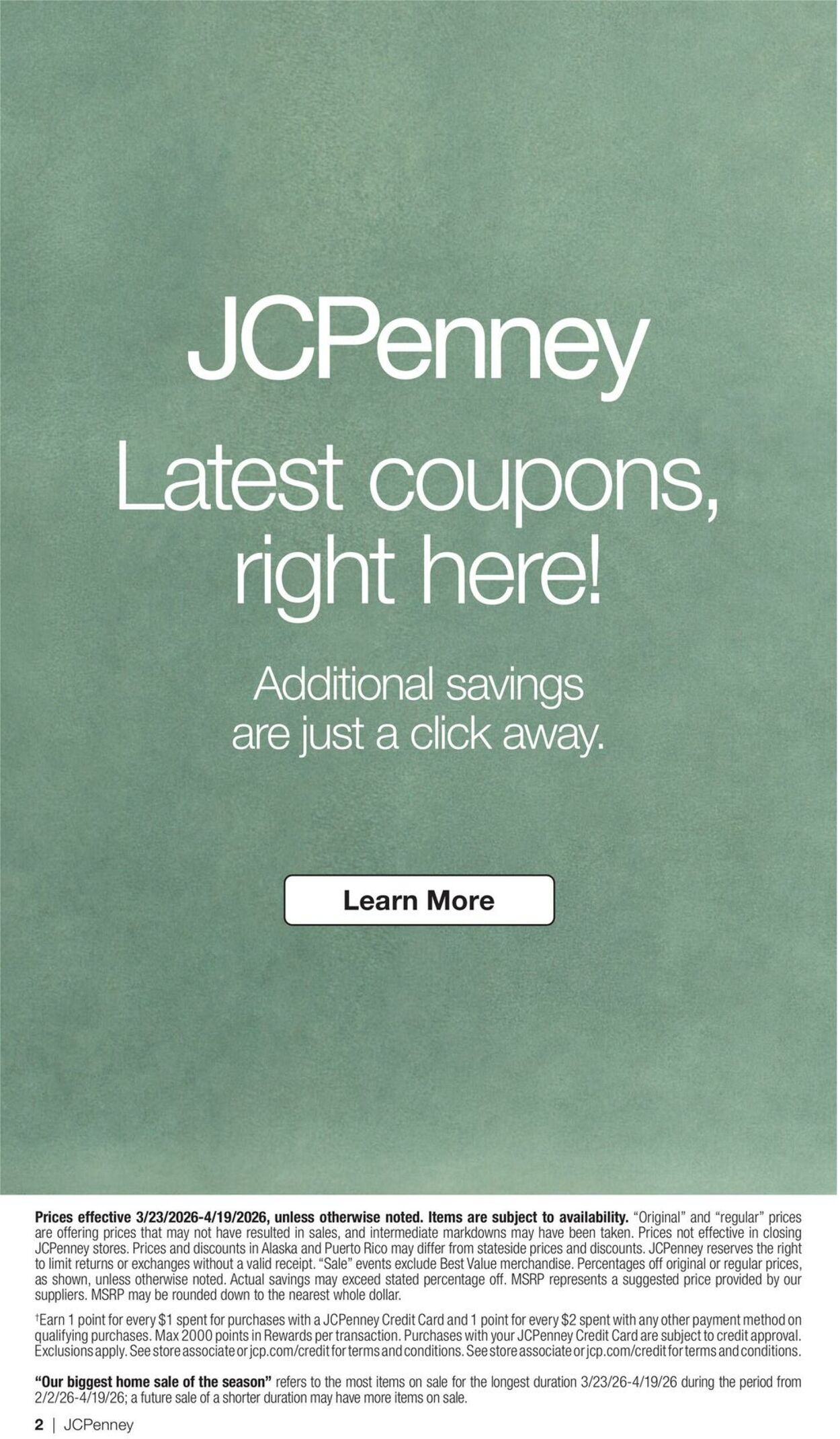 Weekly ad JC Penney 03/23/2026 - 04/19/2026