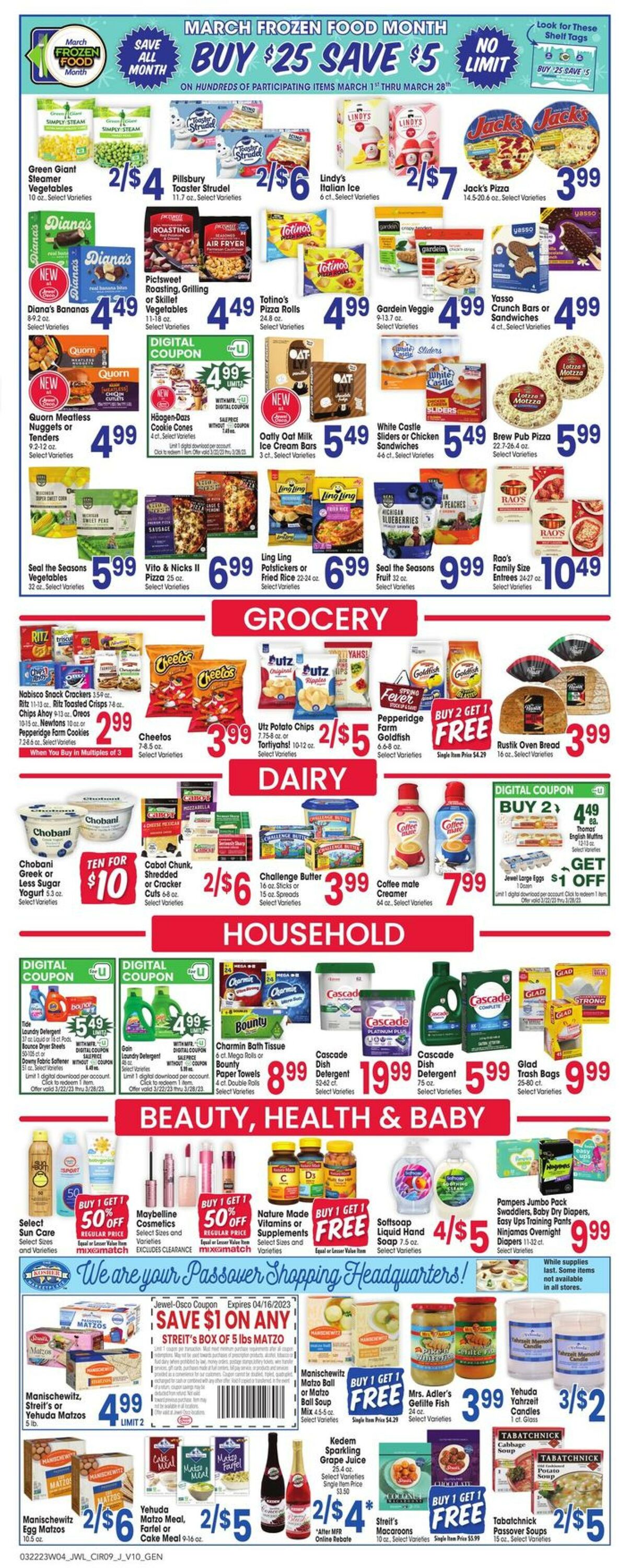 Weekly ad Jewel Osco 03/22/2023 - 03/28/2023