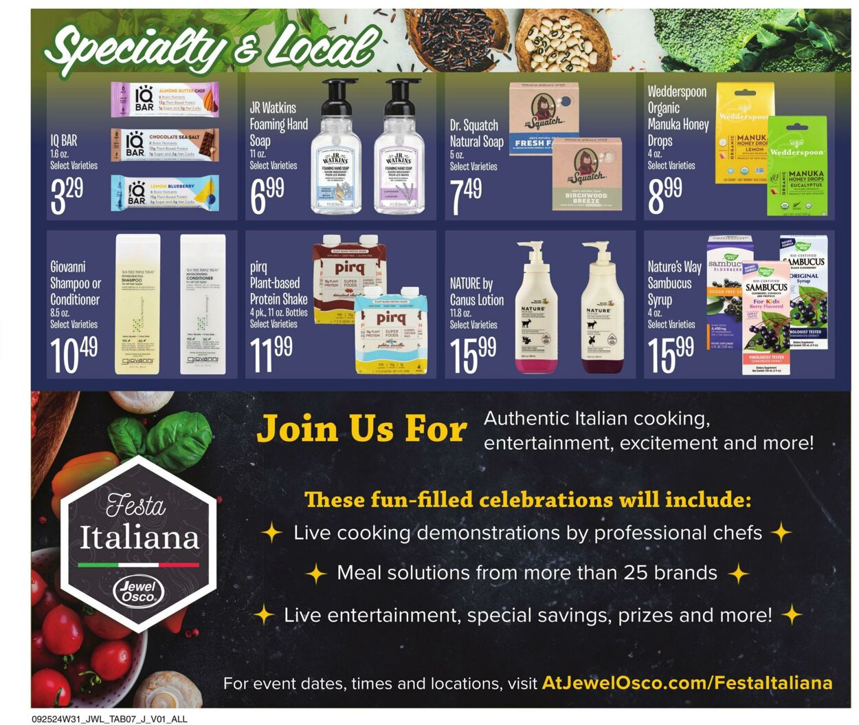 Weekly ad Jewel Osco 09/25/2024 - 10/15/2024