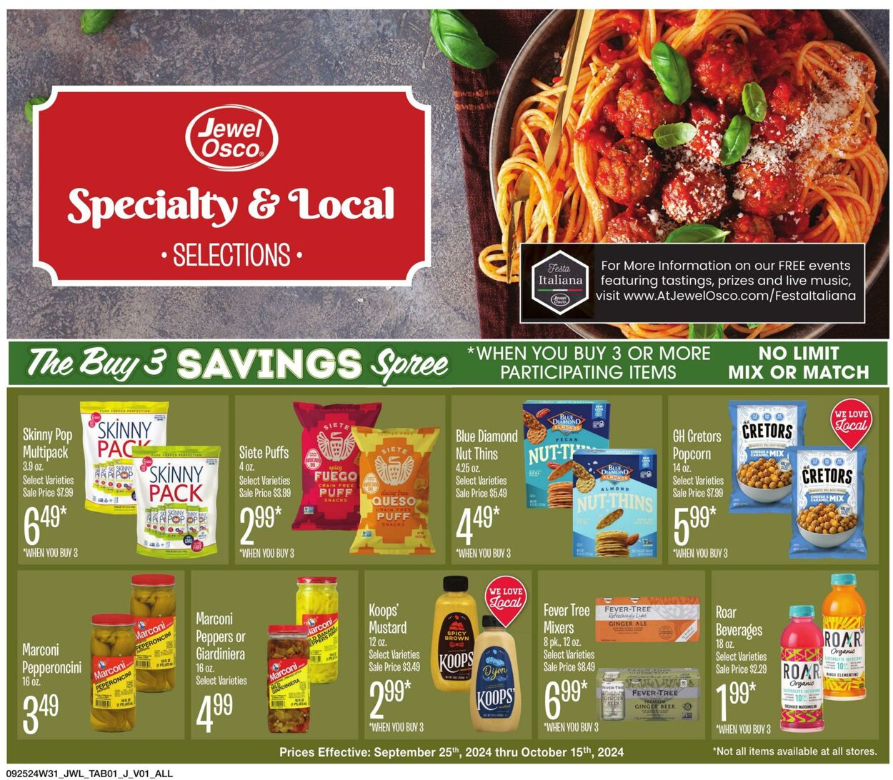 Weekly ad Jewel Osco 09/25/2024 - 10/15/2024