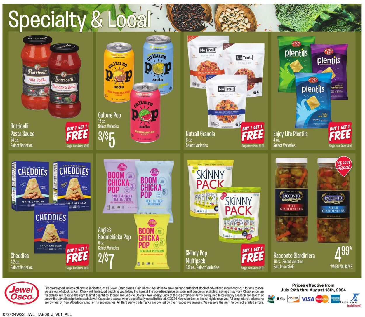 Weekly ad Jewel Osco 07/24/2024 - 08/13/2024