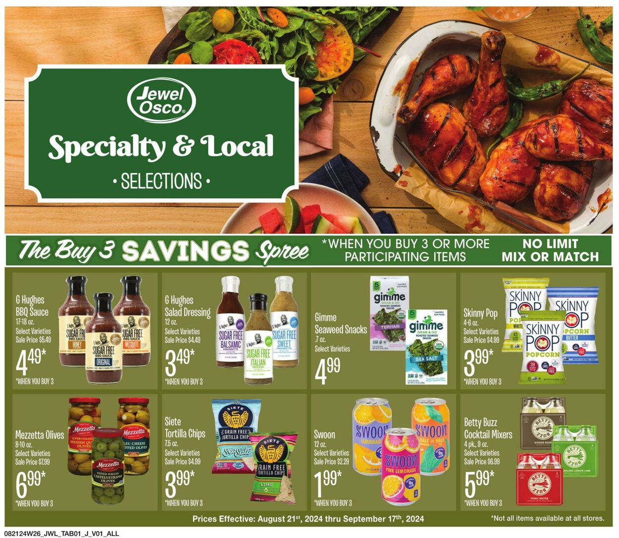 Weekly ad Jewel Osco 08/21/2024 - 09/17/2024